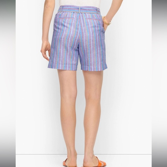 Talbots Sunshine Stripe Shorts Size 8 - Picture 2 of 8
